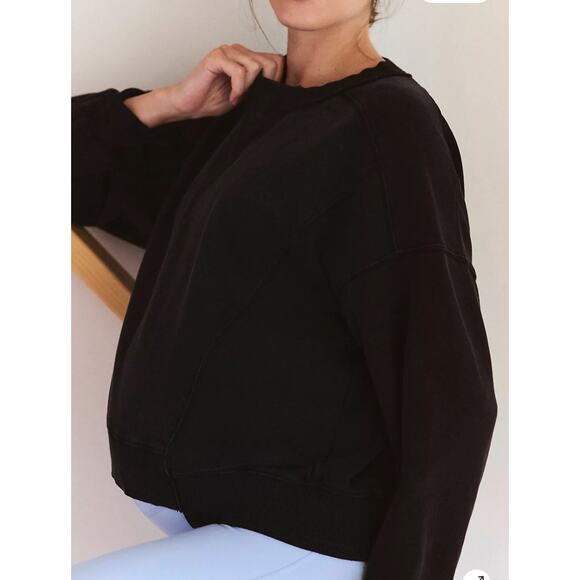 FP Movement x Hatch Intercept Maternity Pullover, Black, Size Small NEW - Picture 3 of 5